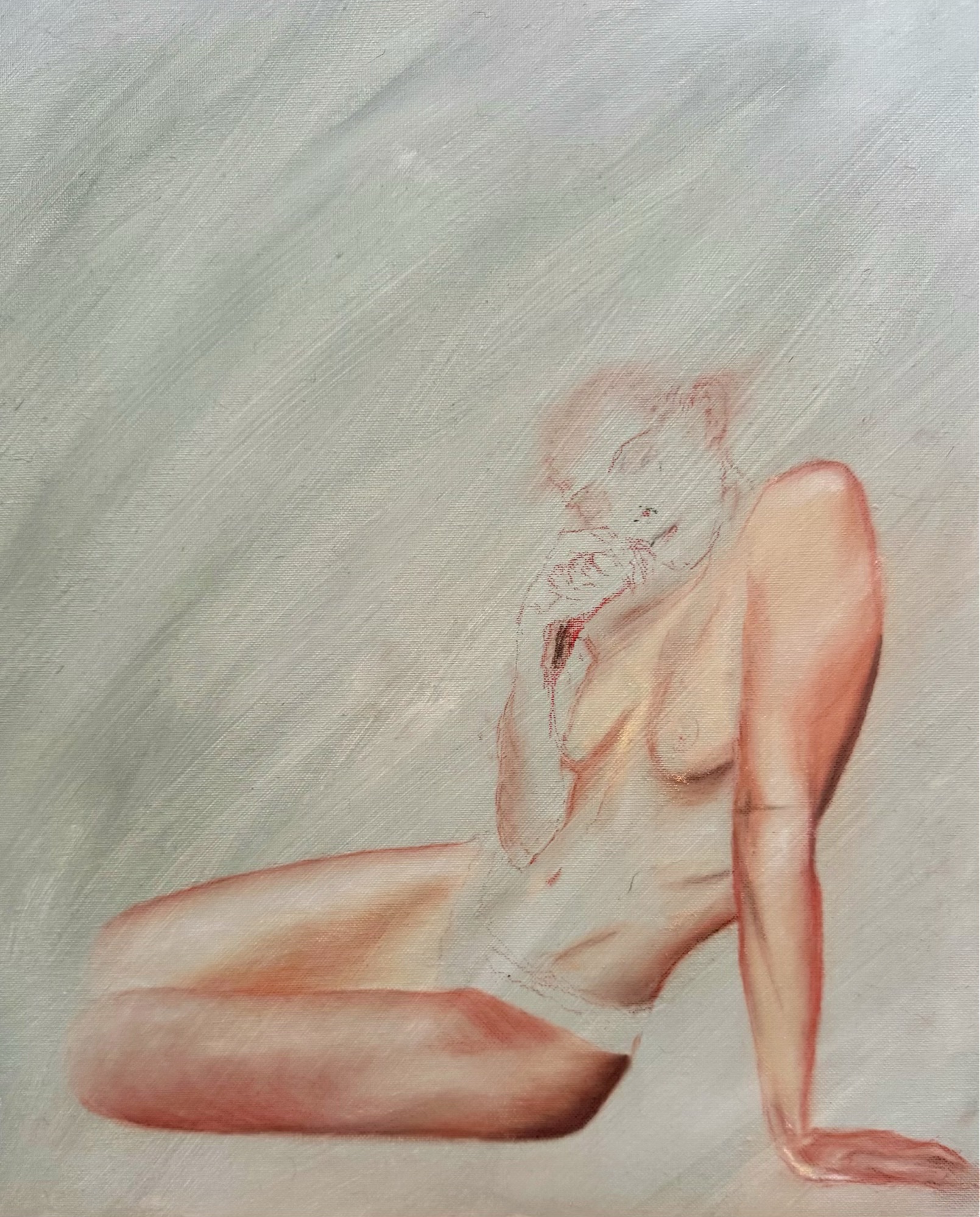 Figurative monochrome artwork